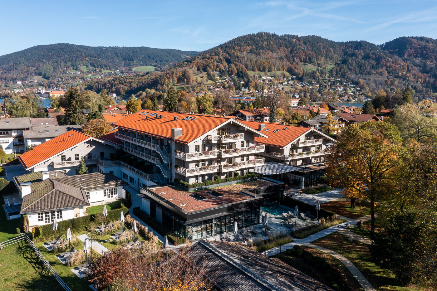 Egerner Höfe Drohne Garten